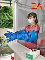 Polyurethene gloves